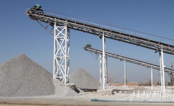 機(jī)制砂生產(chǎn)現(xiàn)場(chǎng)