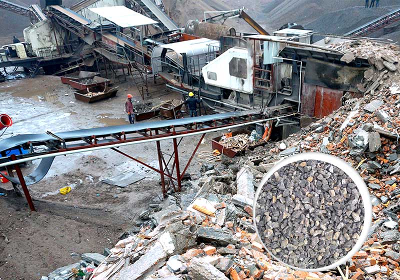 建筑垃圾粉碎現(xiàn)場 建筑垃圾粉碎現(xiàn)場